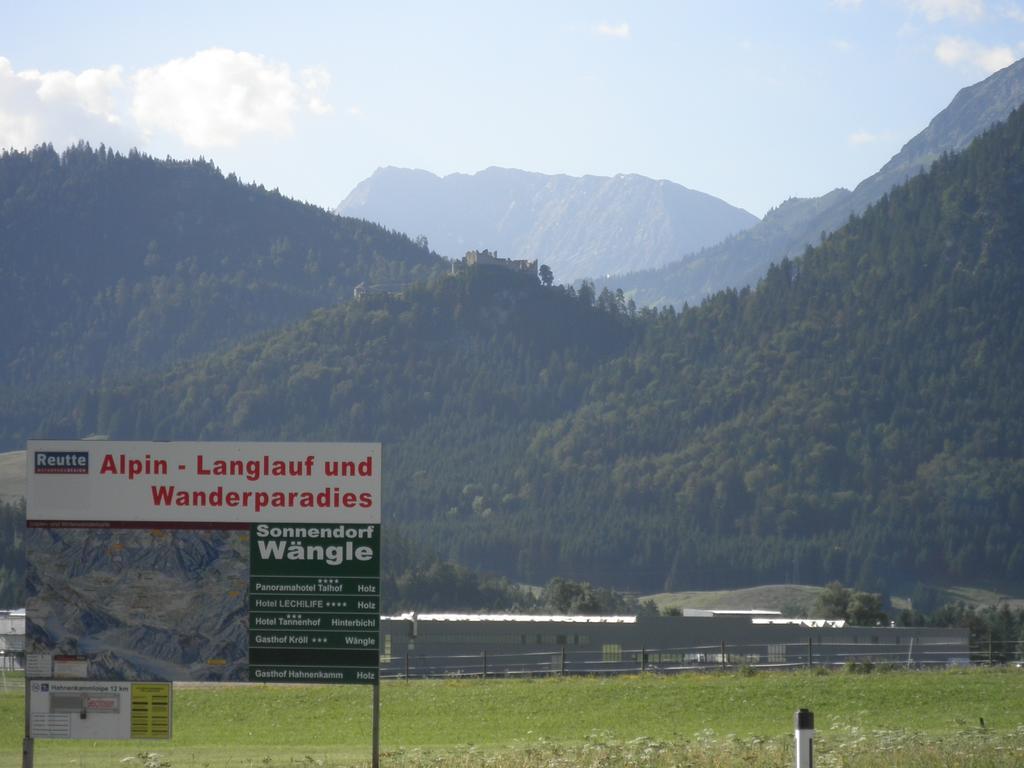 Apartament Haus Sonnblick Wängle Zewnętrze zdjęcie